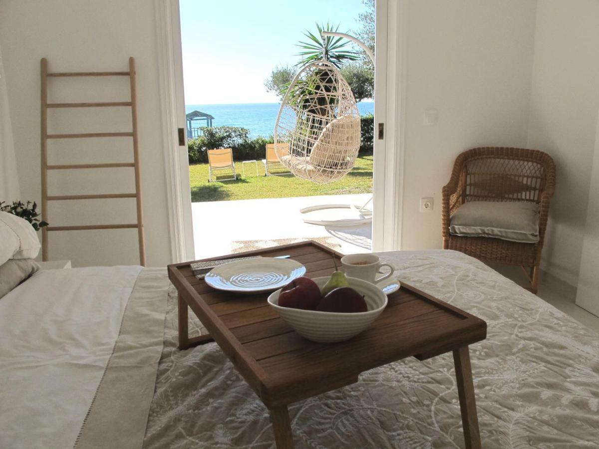 Aqua Seafront Glyfada Corfu Beach House With Garden Eksteriør billede